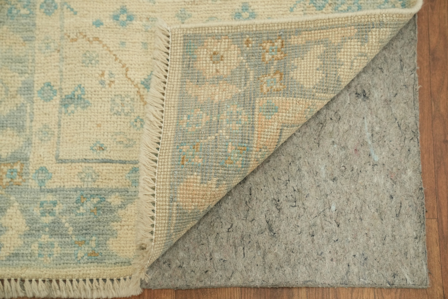 Vegetable Dye Oushak Turkish Accent Rug 2x4