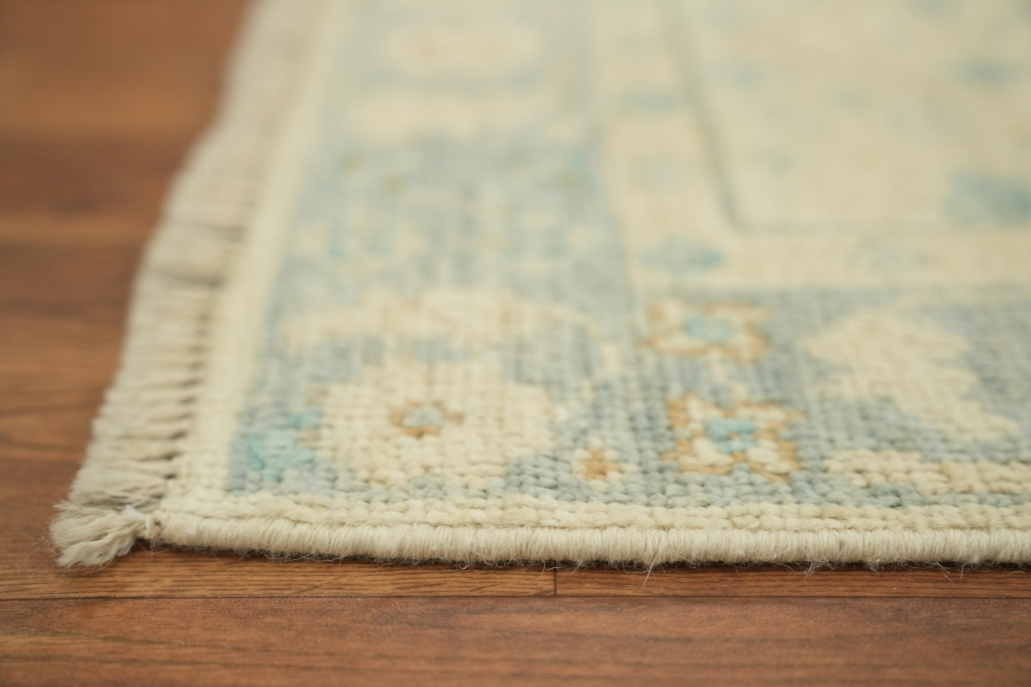 Vegetable Dye Oushak Turkish Accent Rug 2x4