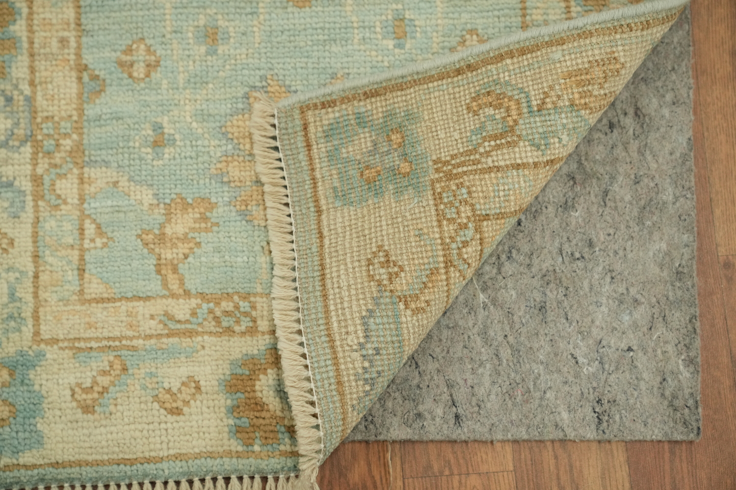 Handmade Oushak Vegetable Dye Foyer Rug 2x4