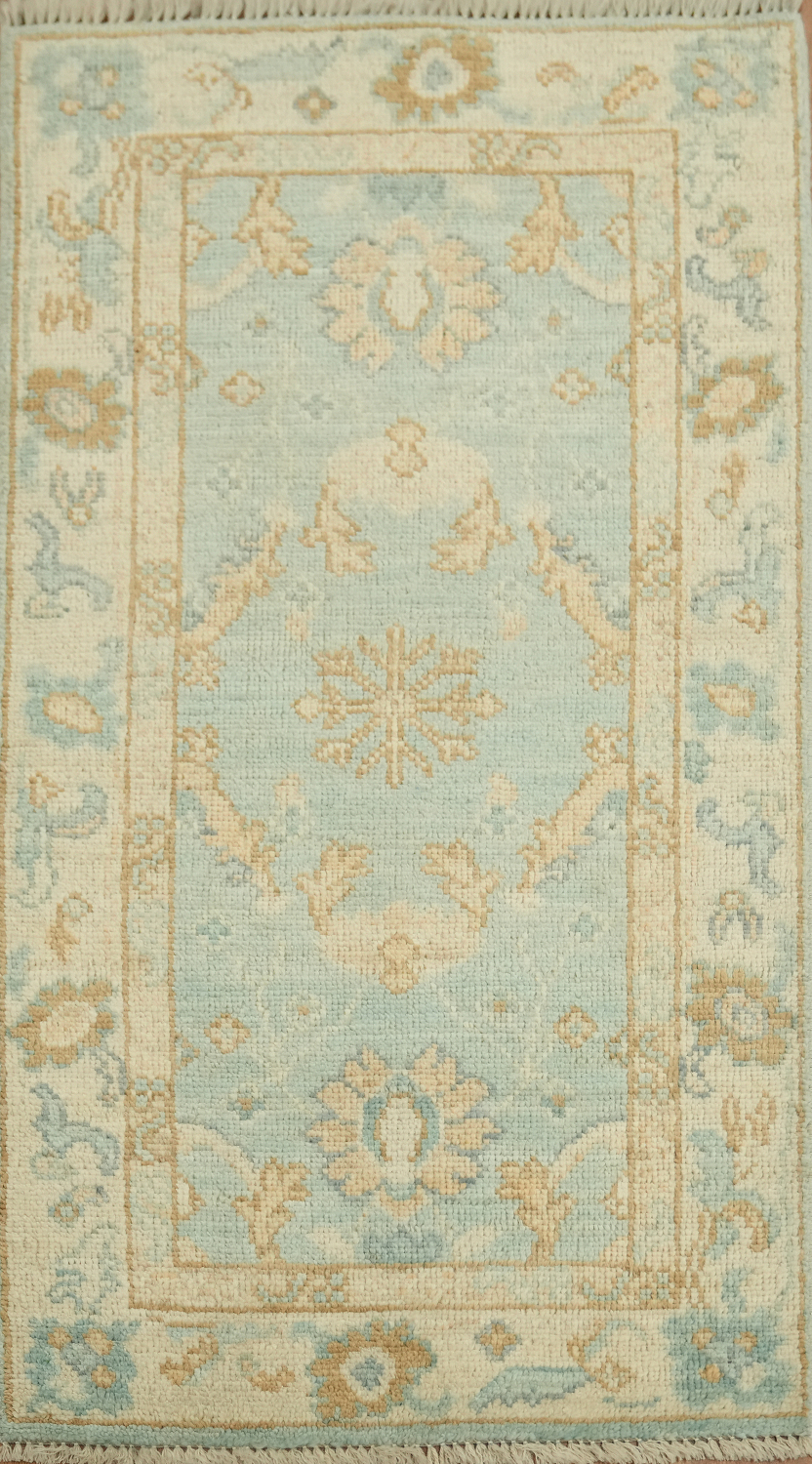 Vegetable Dye Oushak Oriental Foyer Rug 2x4