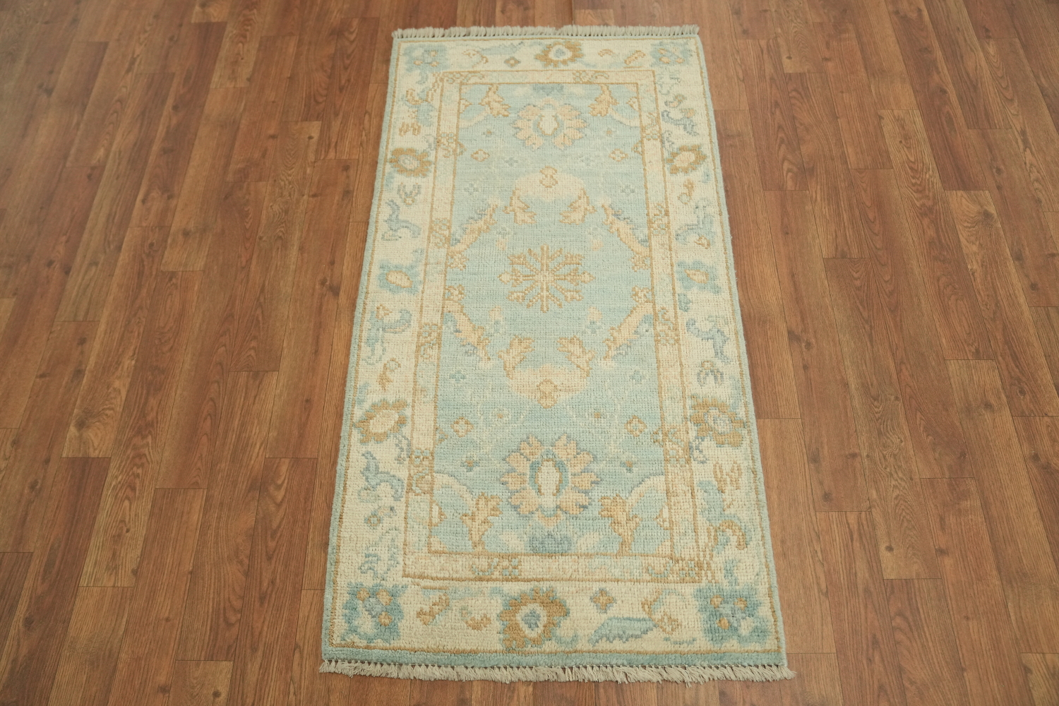 Vegetable Dye Oushak Oriental Foyer Rug 2x4