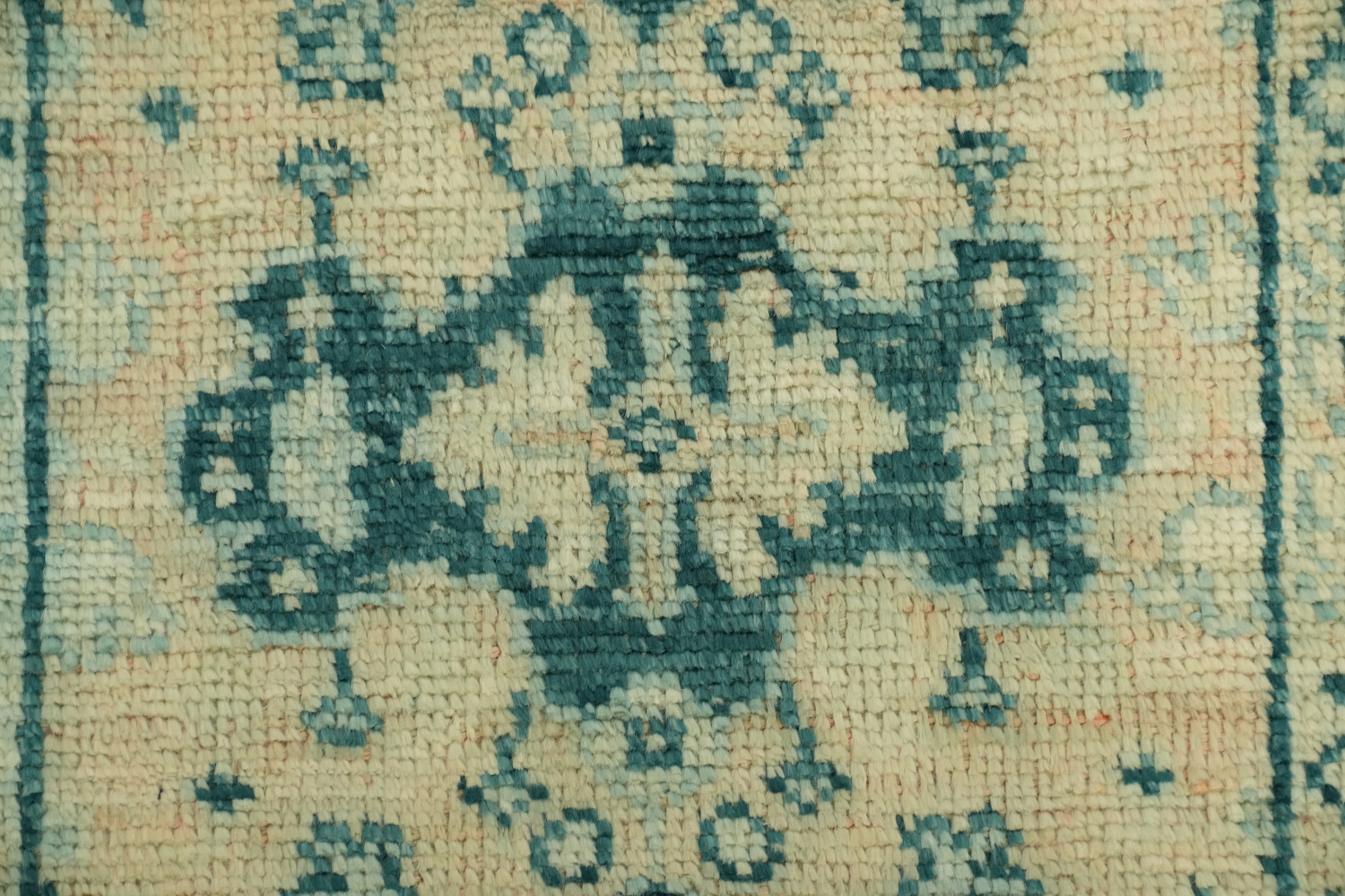 Elegant Teal and Beige Persian Design Accent Foyer Rug 2x4 ft
