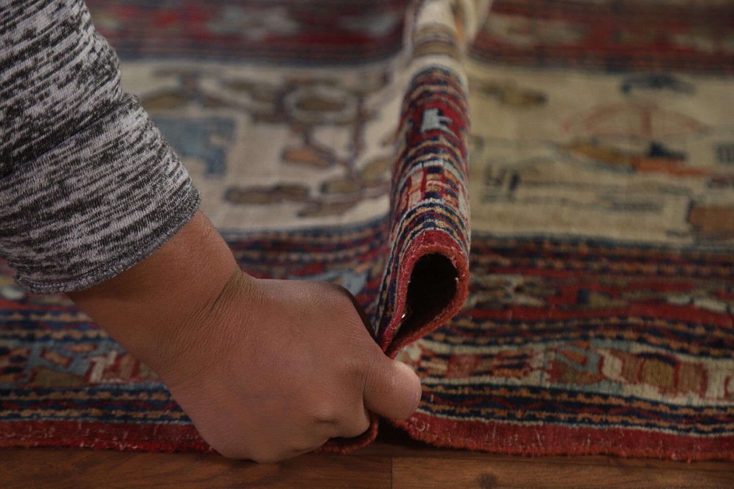 Pre-1900 Antique Kerman Lavar Large Persian Area Rug 10x14