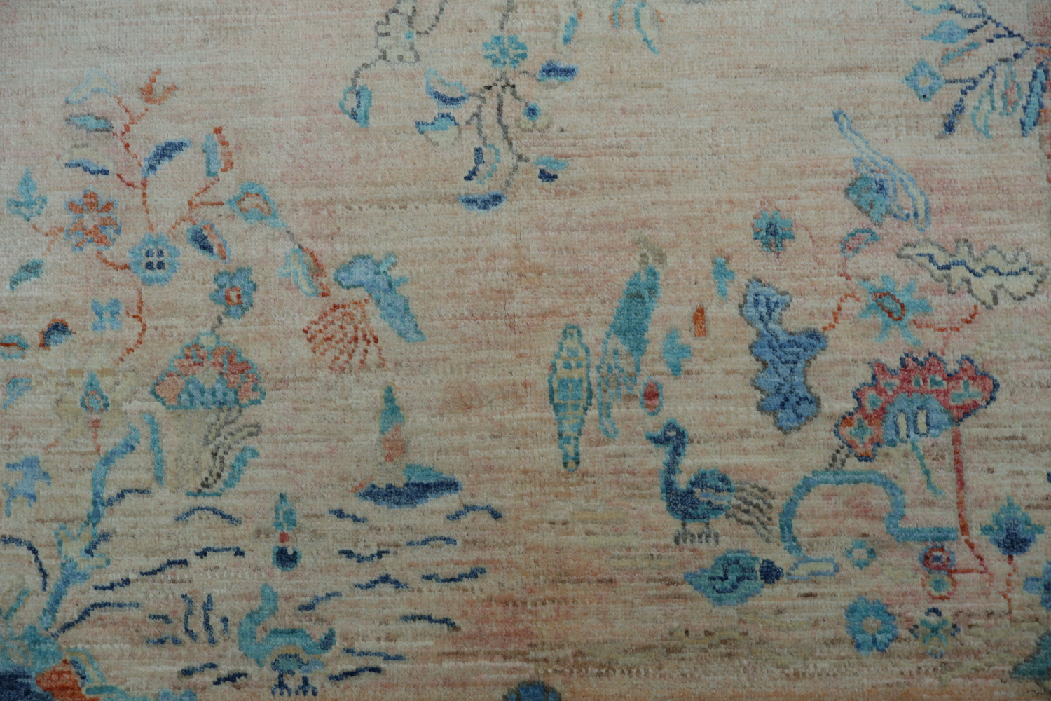 Animal Pictorial Art Deco Chinese Area Rug 5x7
