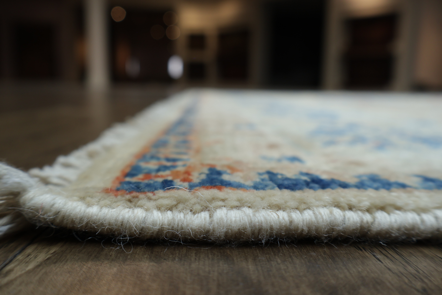 Vegetable Dye Geometric Oushak Turkish Area Rug 5x7