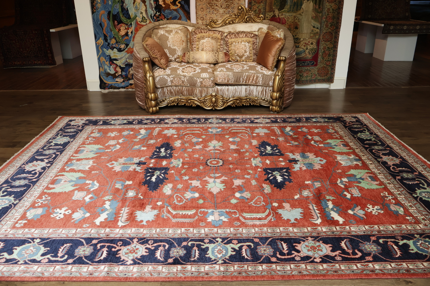 Vegetable Dye Ziegler Oriental Area Rug 9x12