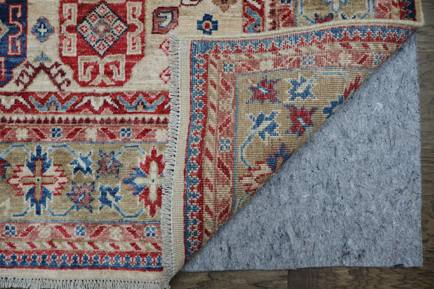 Vegetable Dye Ziegler Tribal Geometric Vibrant Color Rug 5x7