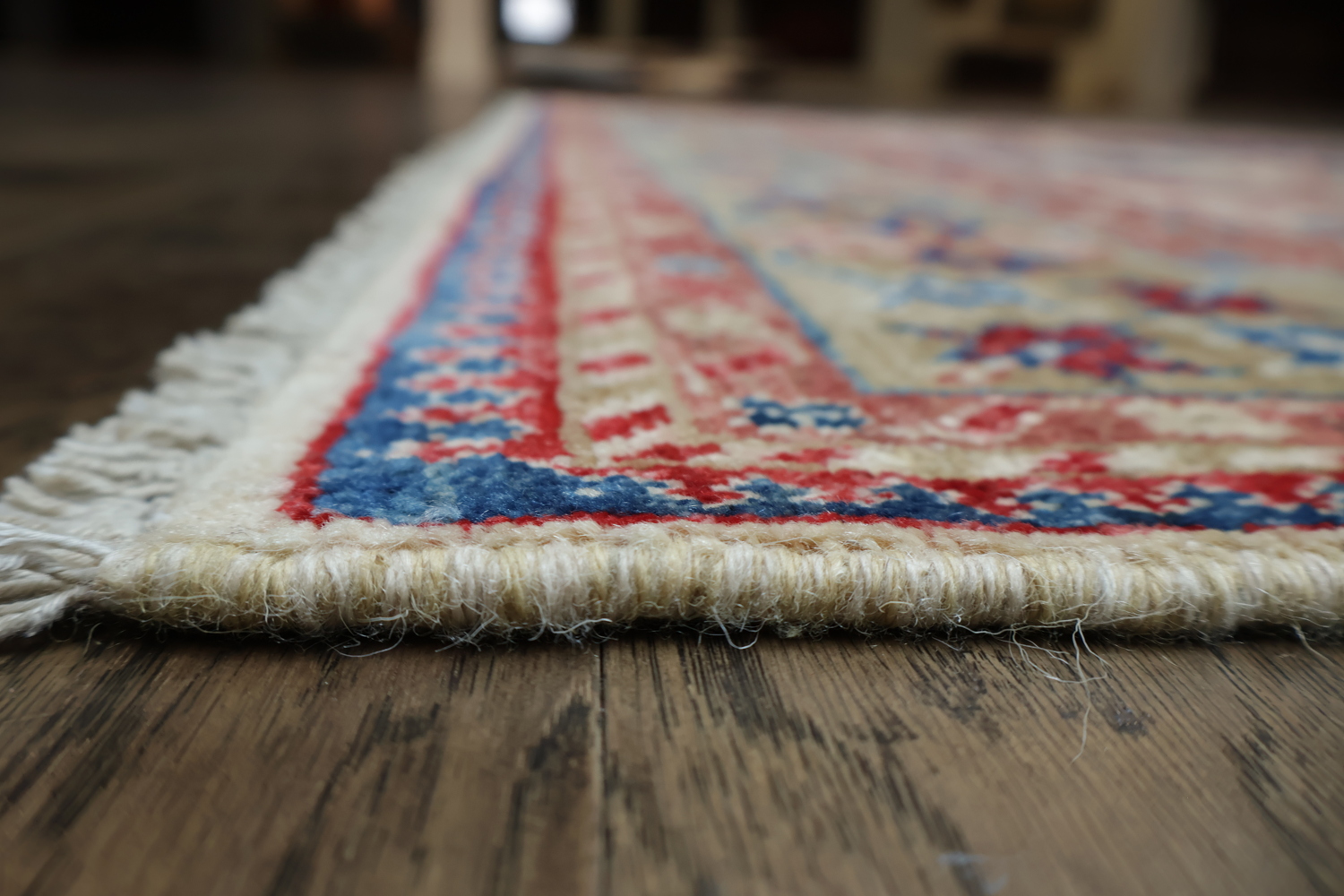 Vegetable Dye Ziegler Tribal Geometric Vibrant Color Rug 5x7