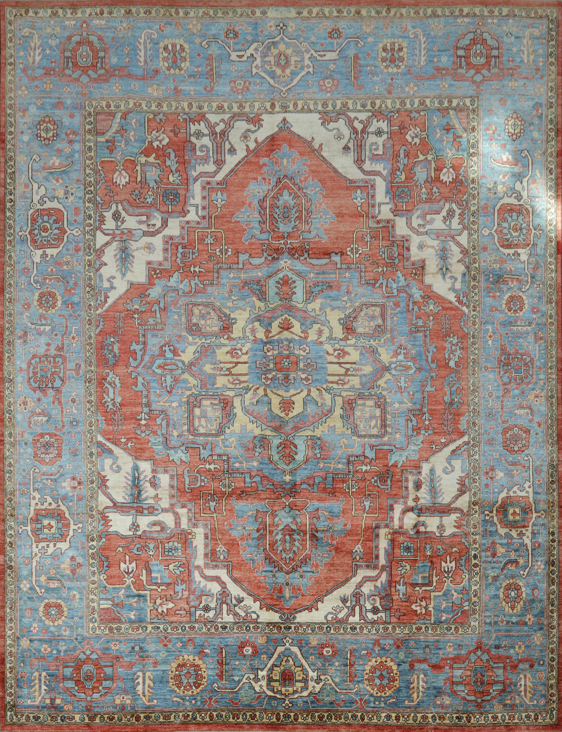 Vegetable Dye Heriz Serapi Oriental Area Rug 9x12