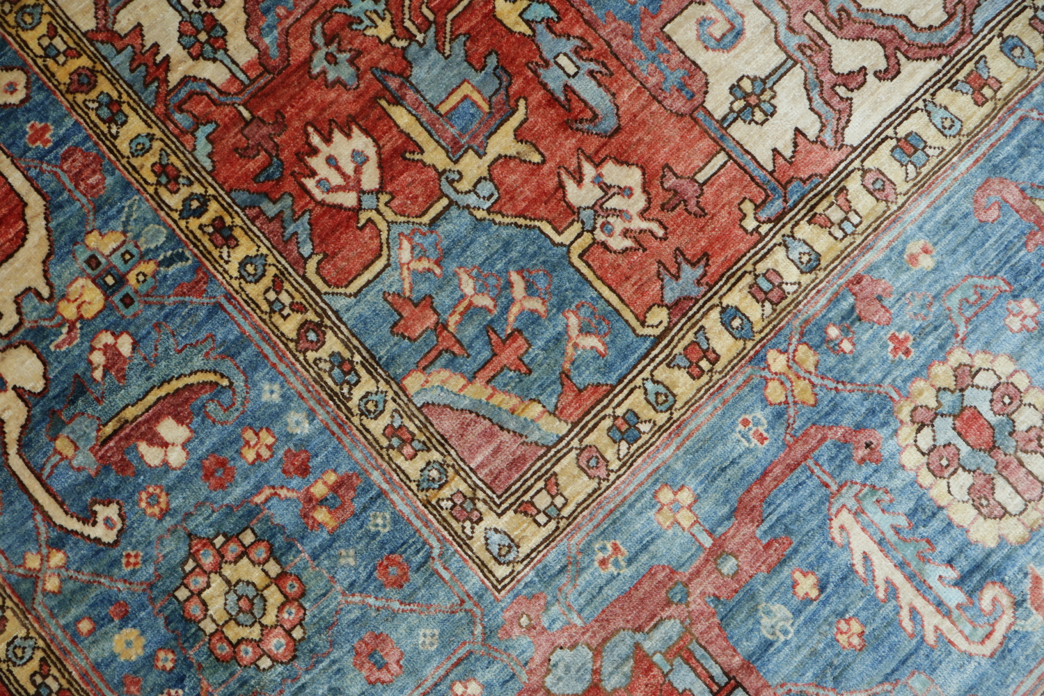 Vegetable Dye Heriz Serapi Oriental Area Rug 9x12