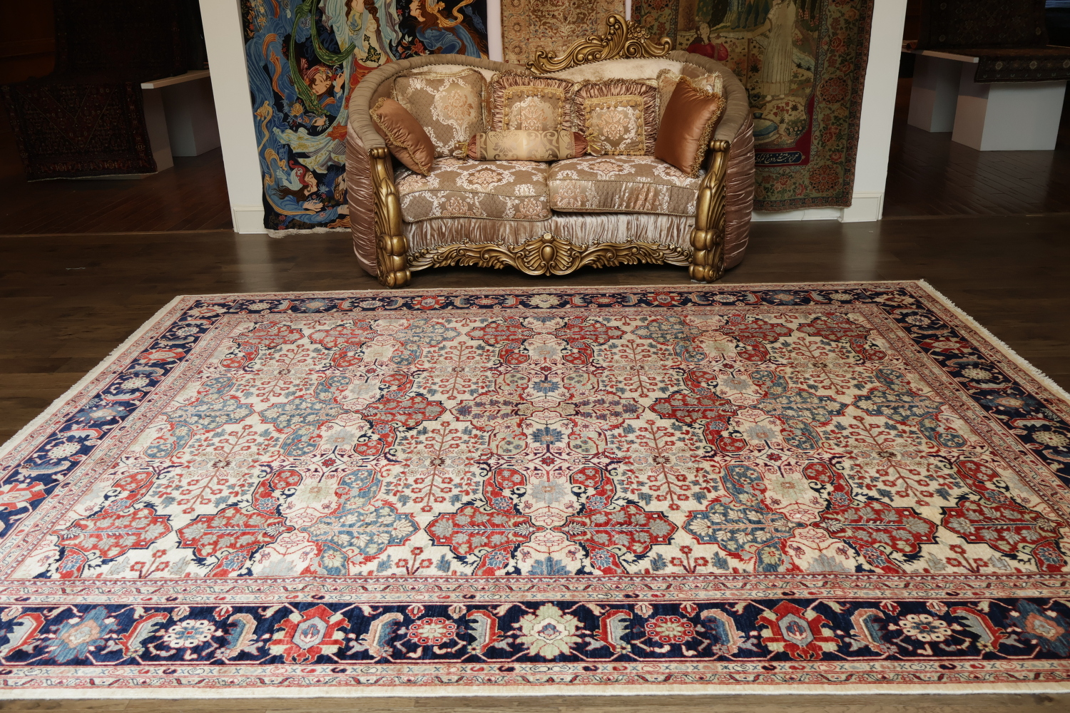 All-Over Ziegler Vegetable Dye Area Rug 9x12
