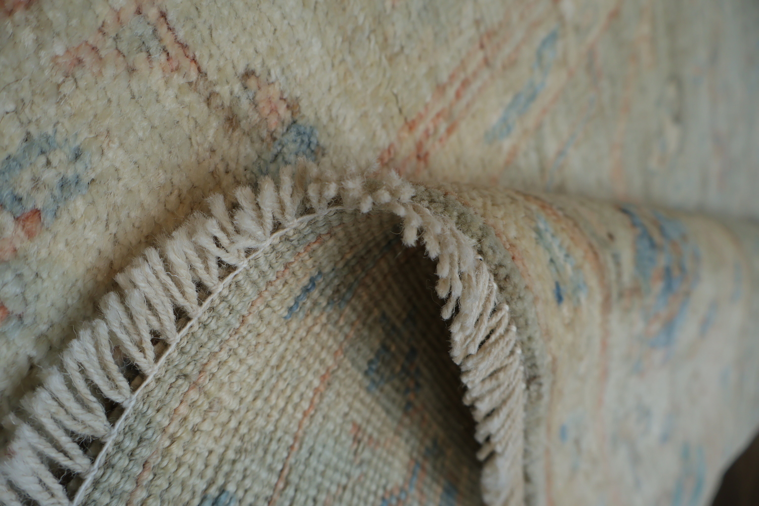 Vegetable Dye Oushak Turkish Area Rug 4x6