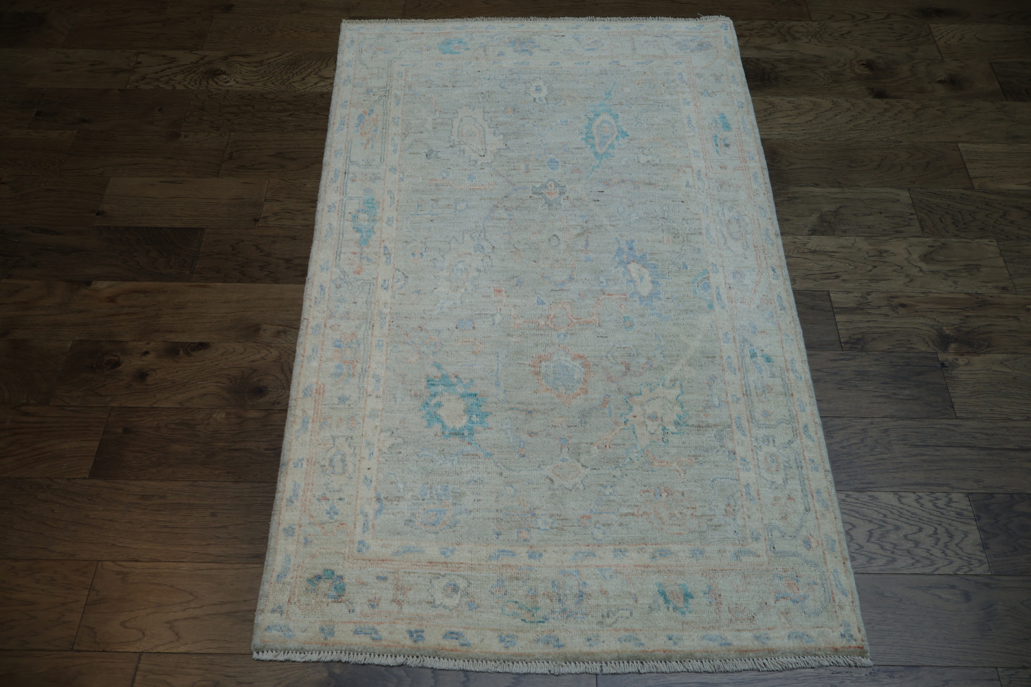 Vegetable Dye Oushak Turkish Area Rug 4x6