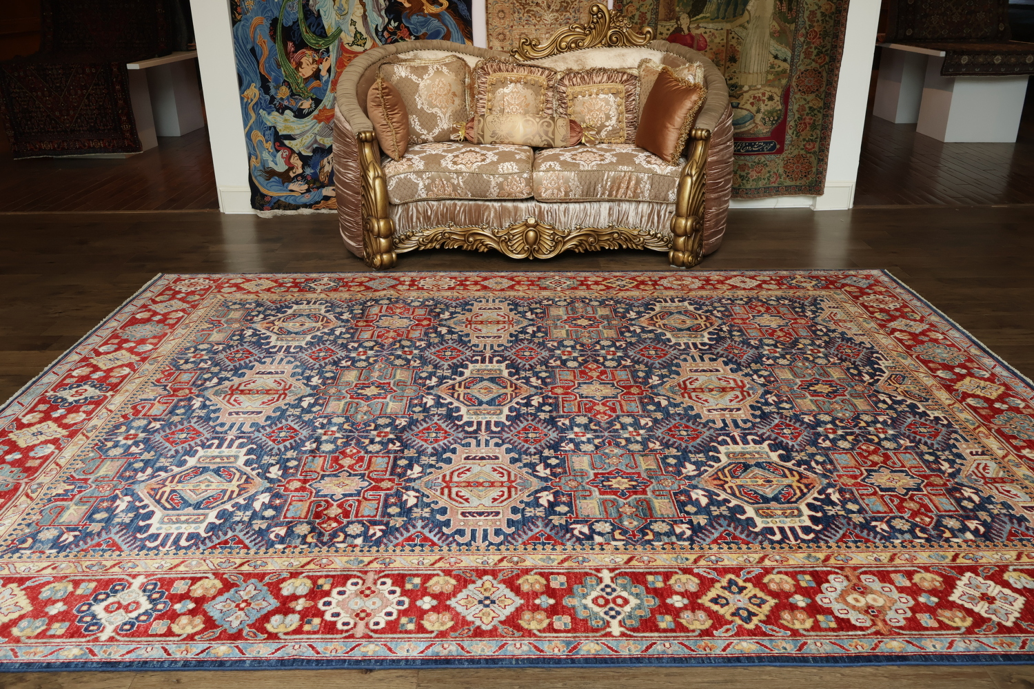 Vegetable Dye Heriz Serapi Oriental Area Rug 9x12