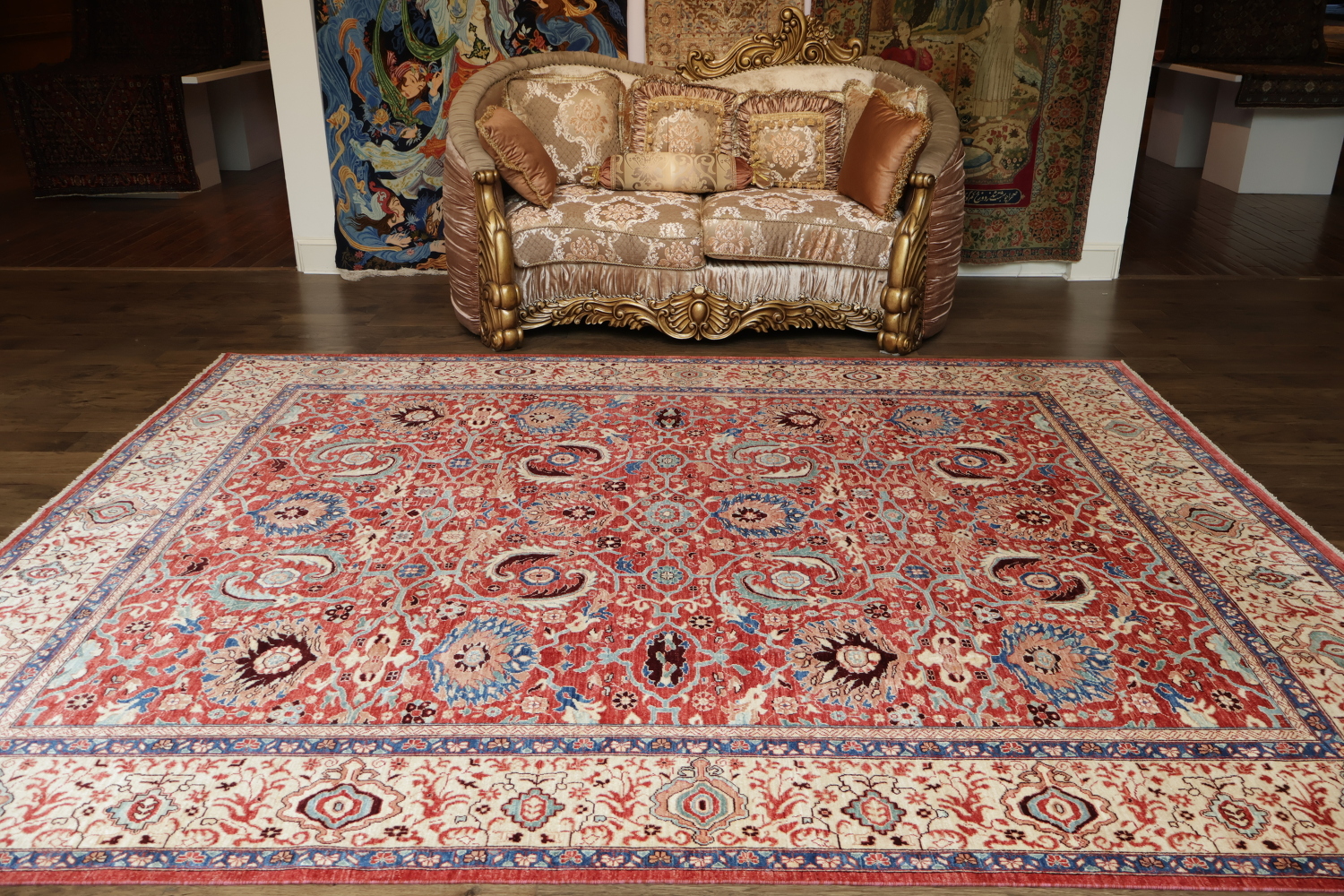 Vegetable Dye Ziegler Oriental Area Rug 9x11