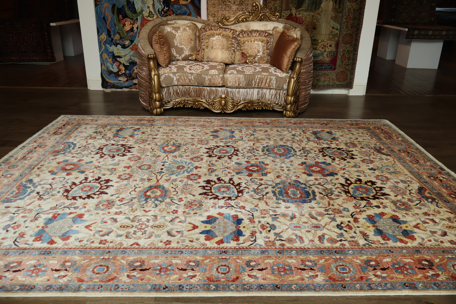 Vegetable Dye Ziegler Oriental Area Rug 9x12
