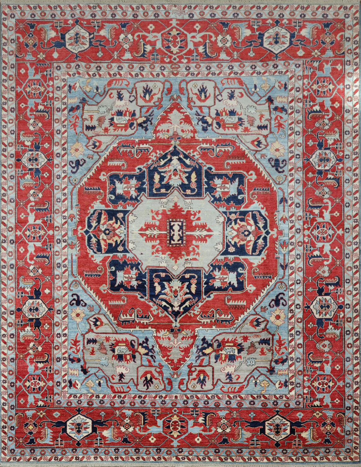 Vegetable Dye Heriz Serapi Oriental Area Rug 9x12