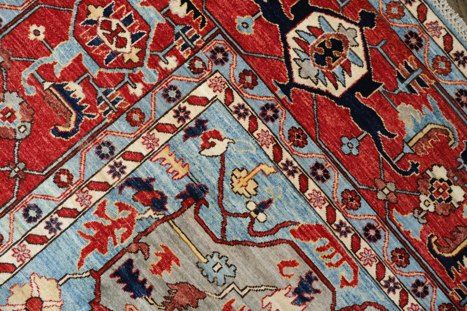 Vegetable Dye Heriz Serapi Oriental Area Rug 9x12