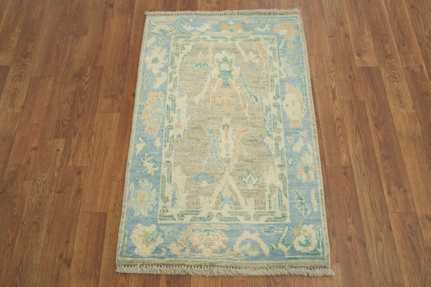 Vegetable Dye Oushak Foyer Oriental Rug 2x3