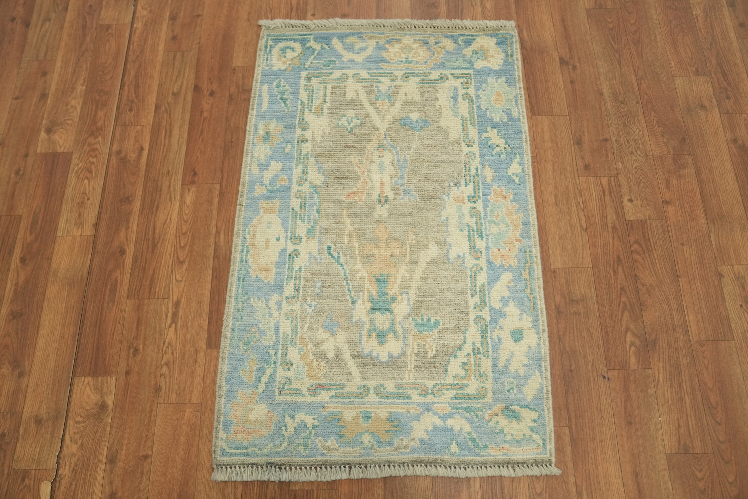 Vegetable Dye Oushak Foyer Oriental Rug 2x3