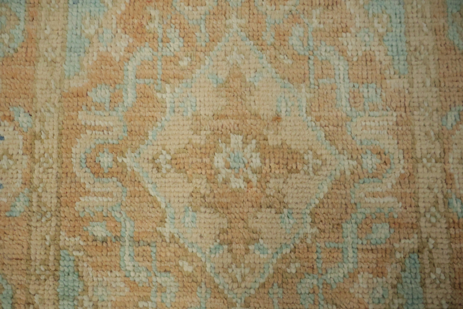 Turquoise Blue Oushak Vegetable Dye Rug 2x3