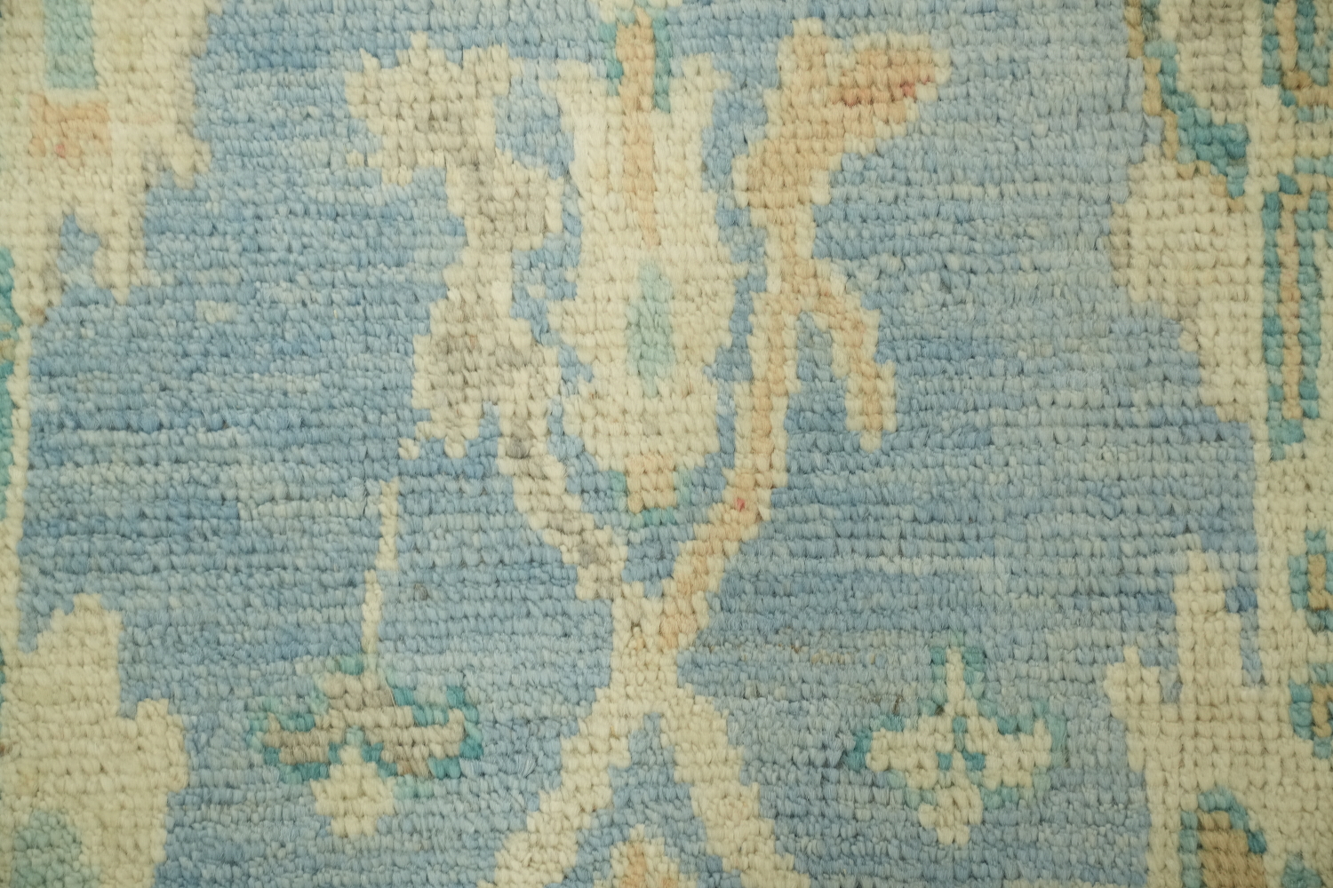 Blue Oushak Vegetable Dye Accent Rug 2x3