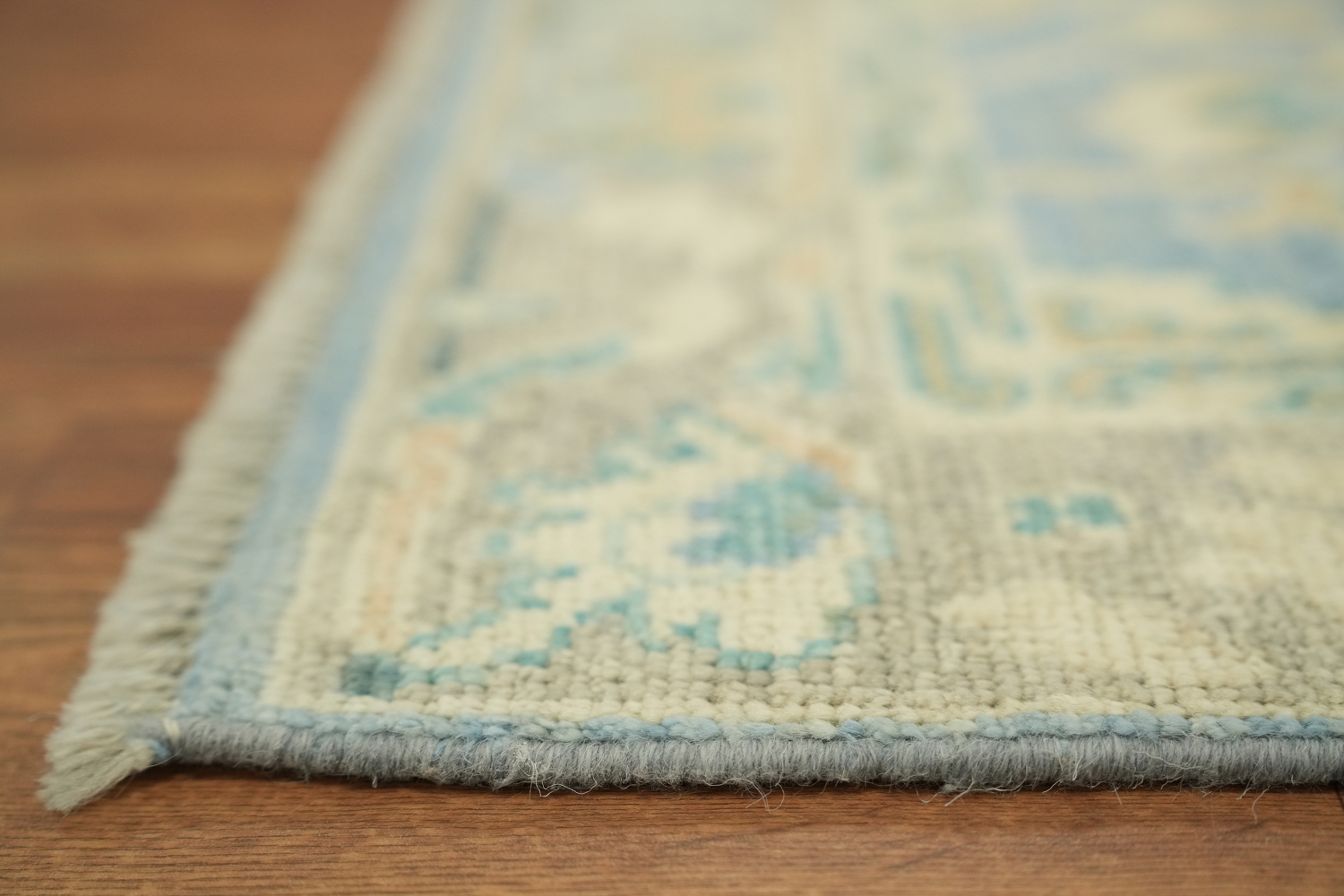 Blue Oushak Vegetable Dye Accent Rug 2x3
