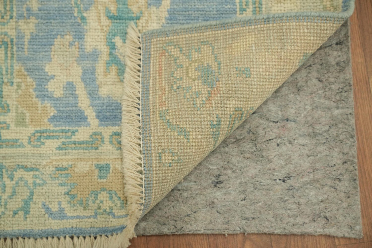 Turkish Oushak Vegetable Dye Accent Rug 2x3