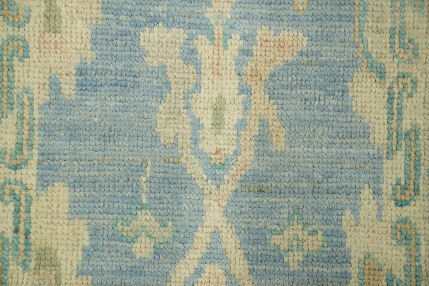 Turkish Oushak Vegetable Dye Accent Rug 2x3