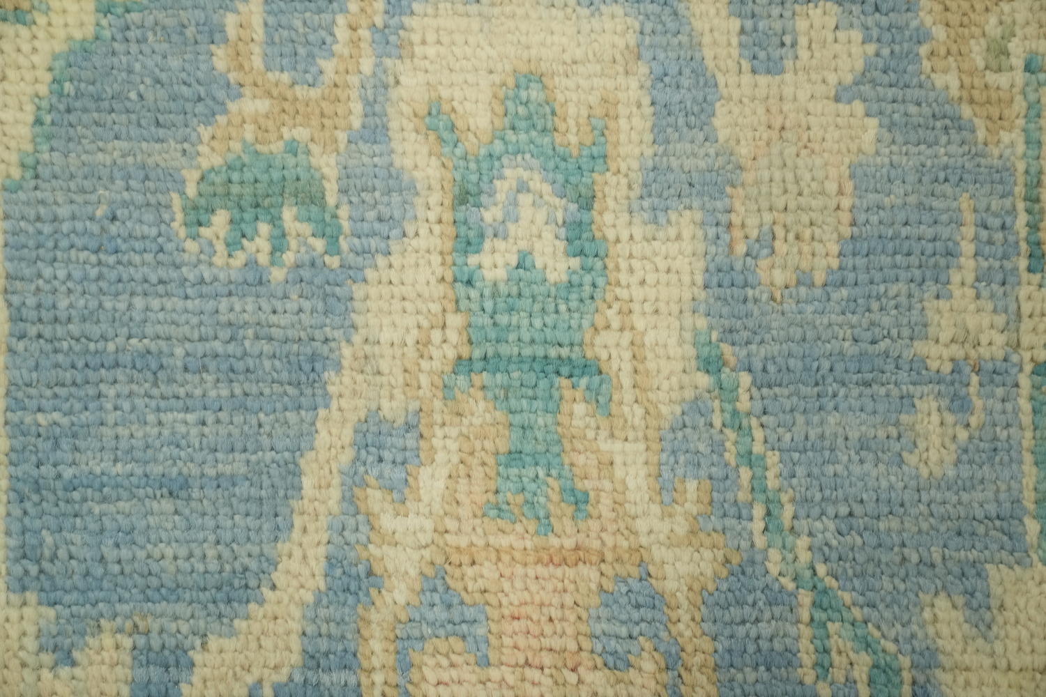 Turkish Oushak Vegetable Dye Accent Rug 2x3