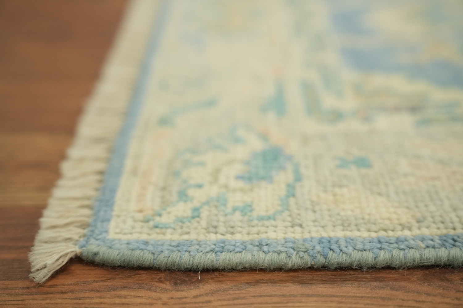 Turkish Oushak Vegetable Dye Accent Rug 2x3