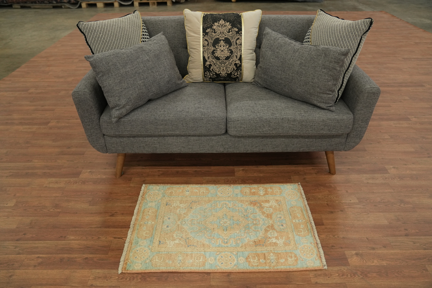 Vegetable Dye Oushak Foyer Oriental Rug 2x3