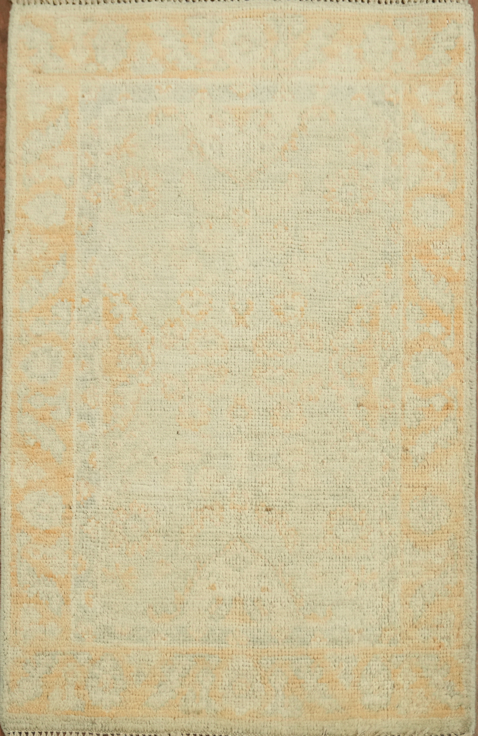 Turkish Muted Oushak Vegetable Dye Accent Rug 2x3