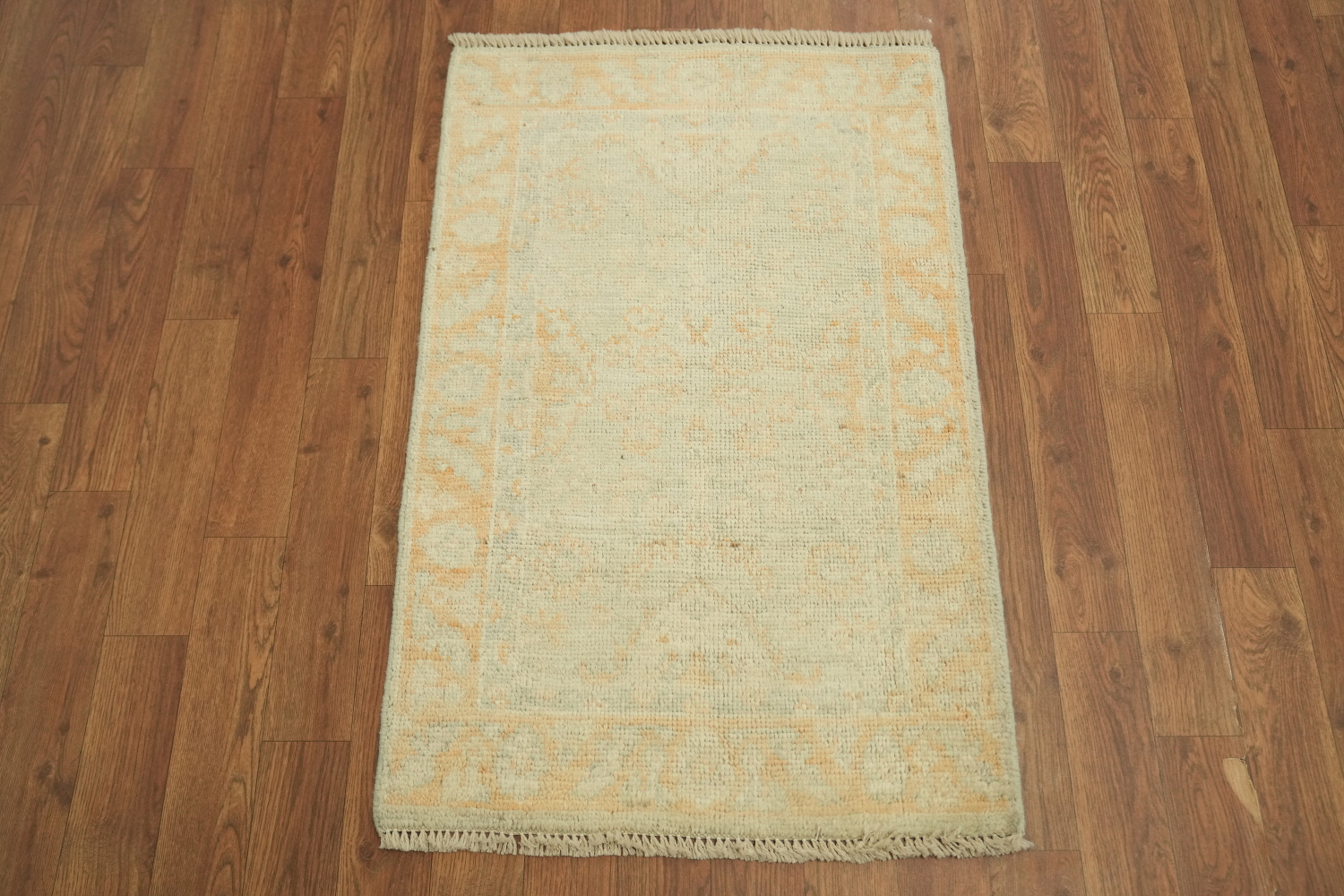 Turkish Muted Oushak Vegetable Dye Accent Rug 2x3
