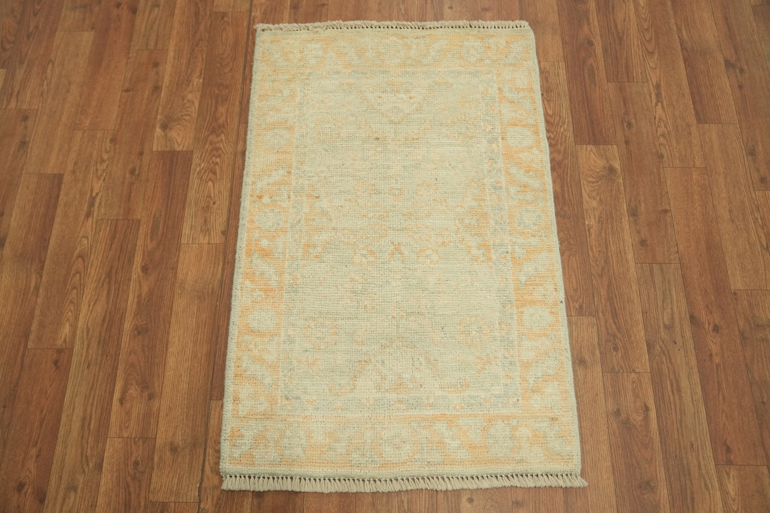 Turkish Muted Oushak Vegetable Dye Accent Rug 2x3
