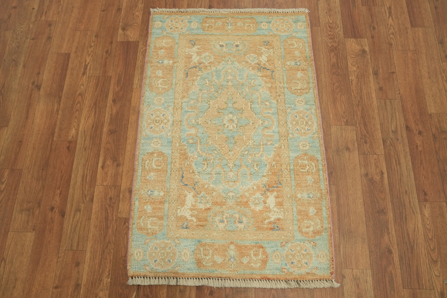 Vegetable Dye Oushak Foyer Oriental Rug 2x3
