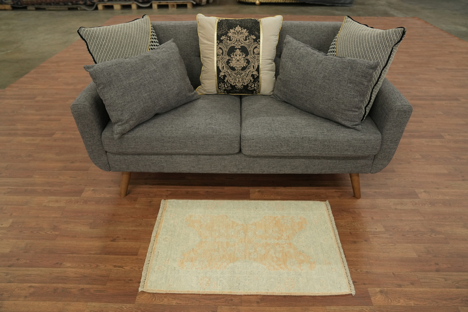 Vegetable Dye Oushak Oriental Rug 2x3