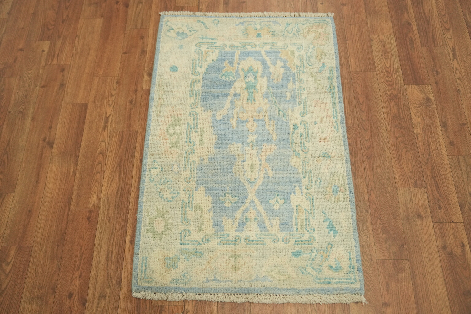 Handmade Turkish Oushak Vegetable Dye Rug 2x3