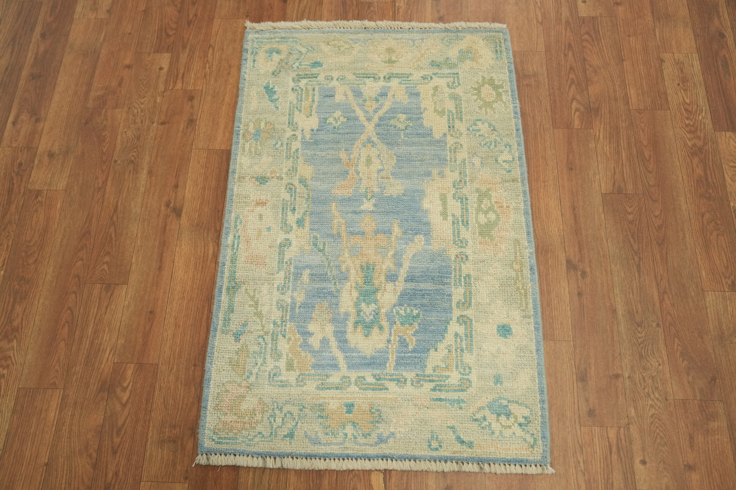 Handmade Turkish Oushak Vegetable Dye Rug 2x3