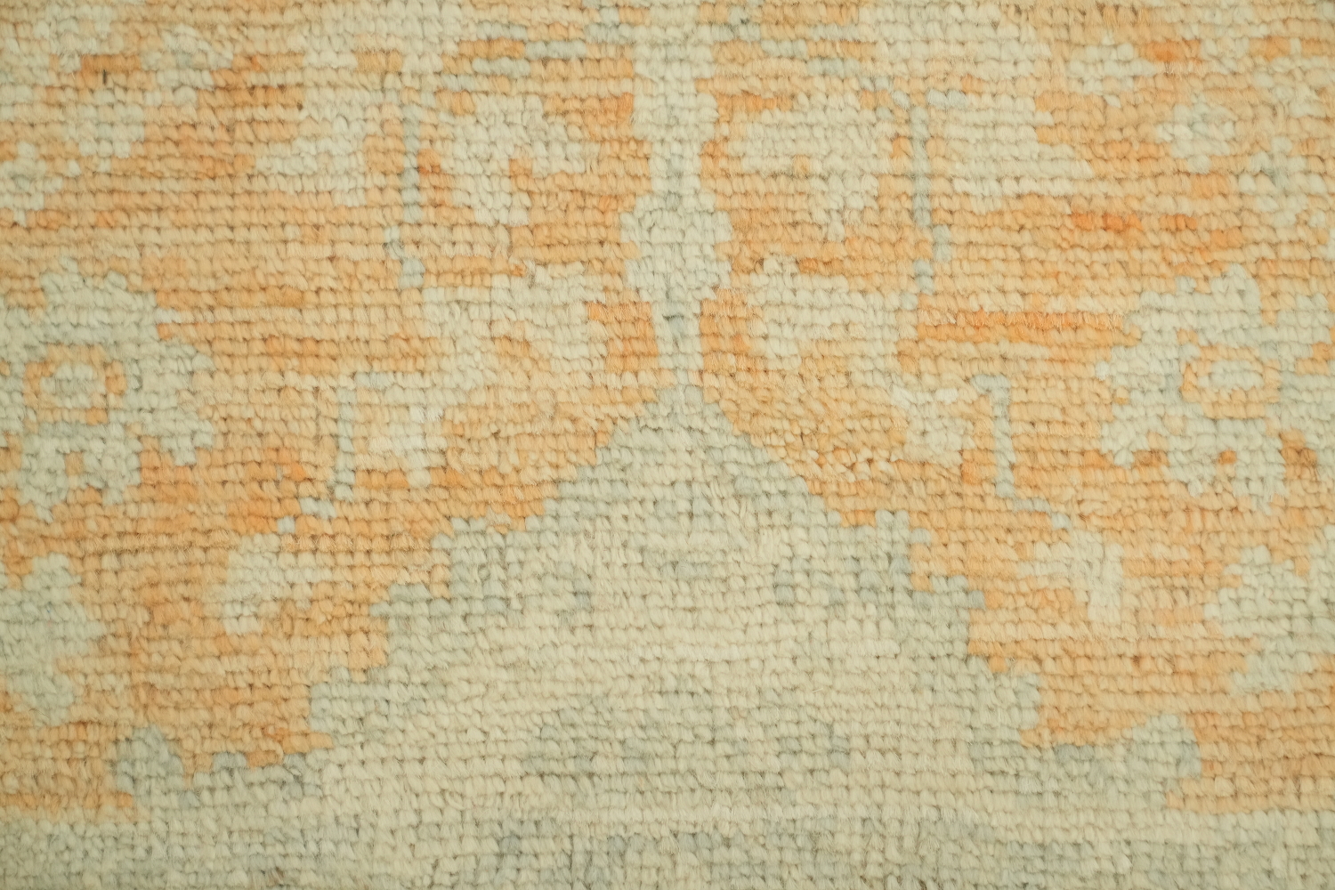 Orange Wool Oushak Vegetable Dye Rug 2x3