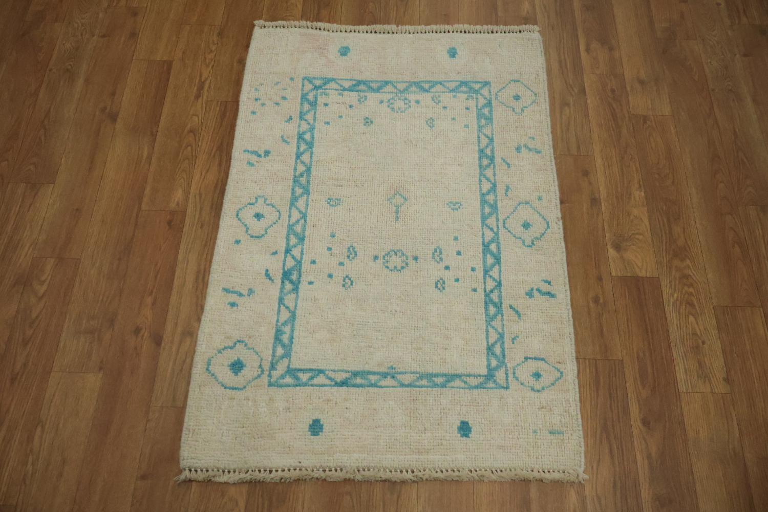 Handmade Oushak Vegetable Dye Accent Rug 2x3