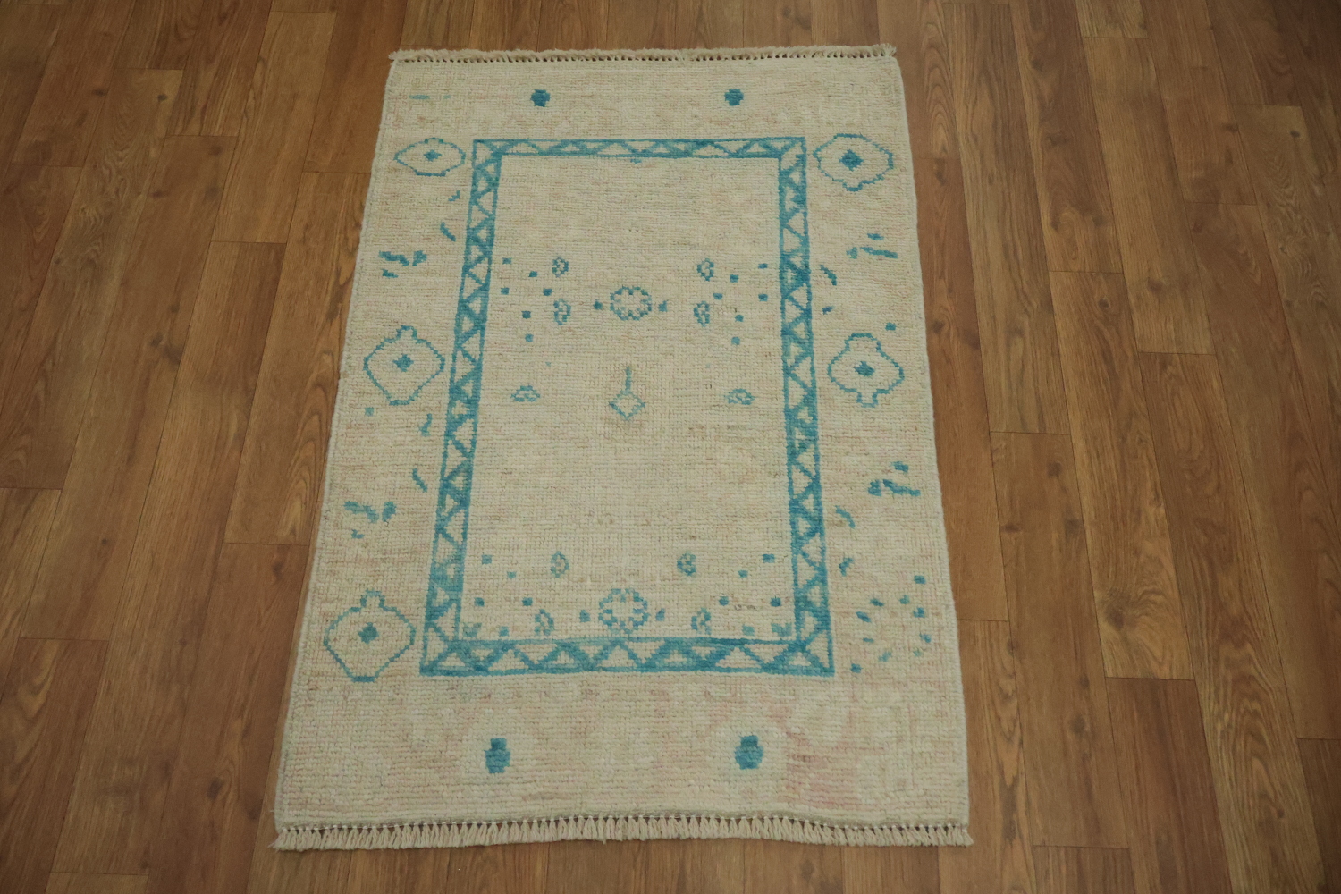 Handmade Oushak Vegetable Dye Accent Rug 2x3