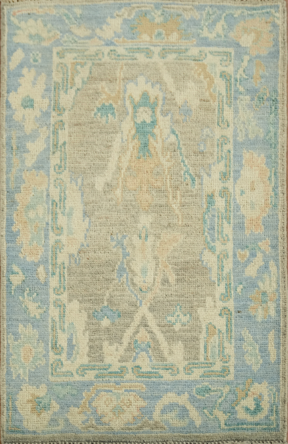 Handmade Oushak Vegetable Dye Rug 2x3