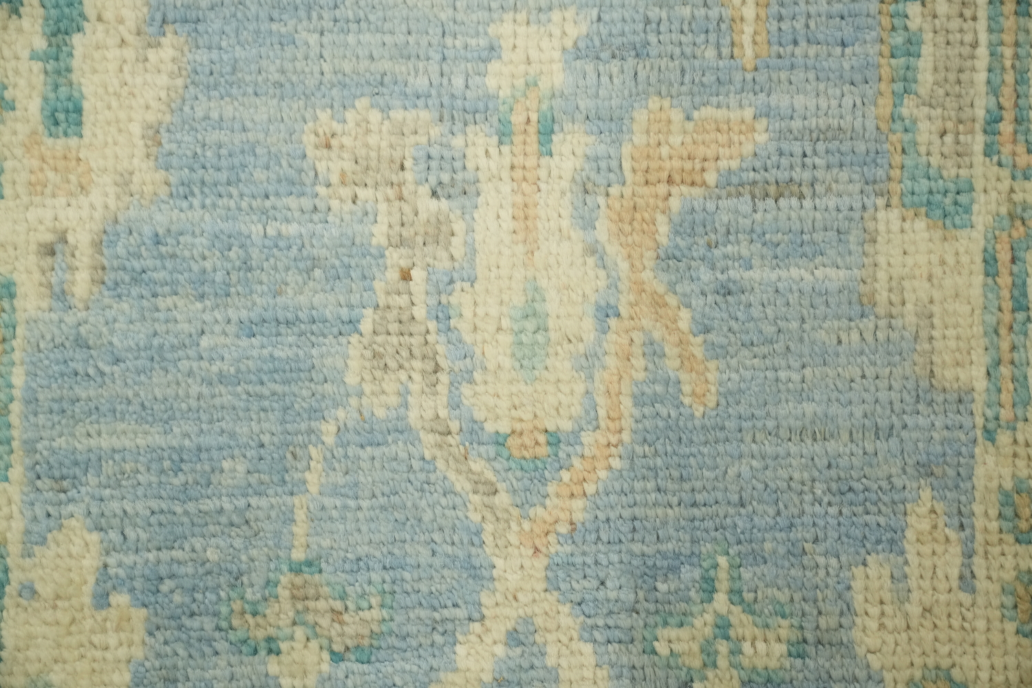 Blue Oushak Vegetable Dye Accent Rug 2x3
