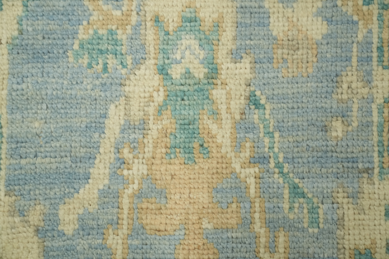 Blue Oushak Vegetable Dye Accent Rug 2x3