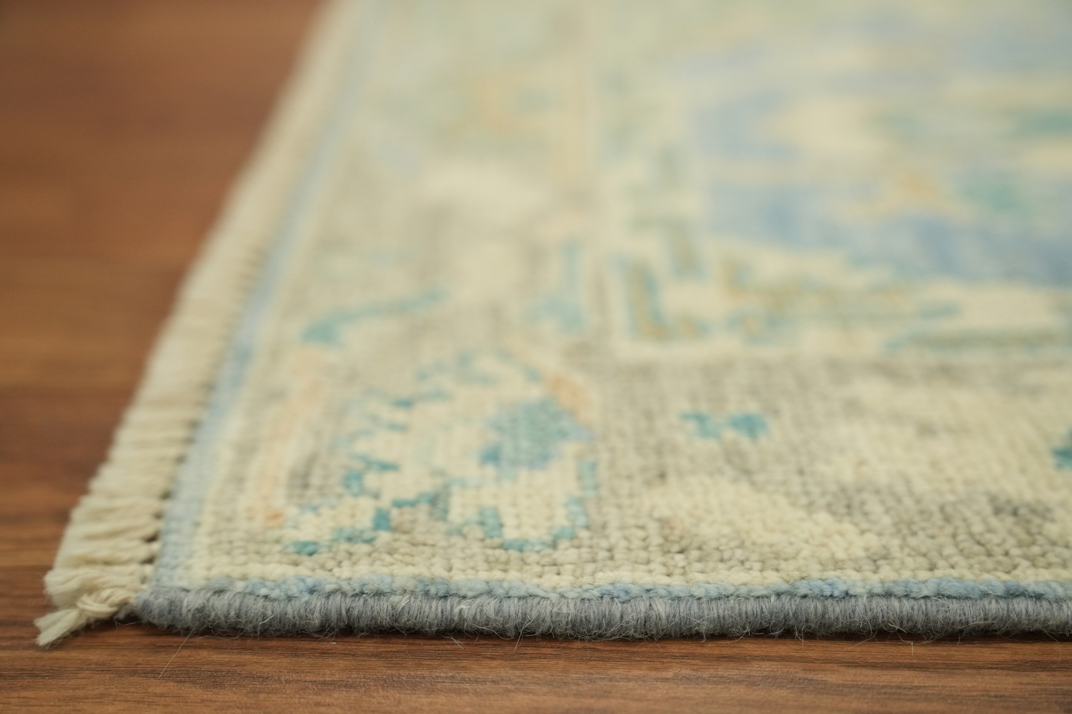 Blue Oushak Vegetable Dye Accent Rug 2x3