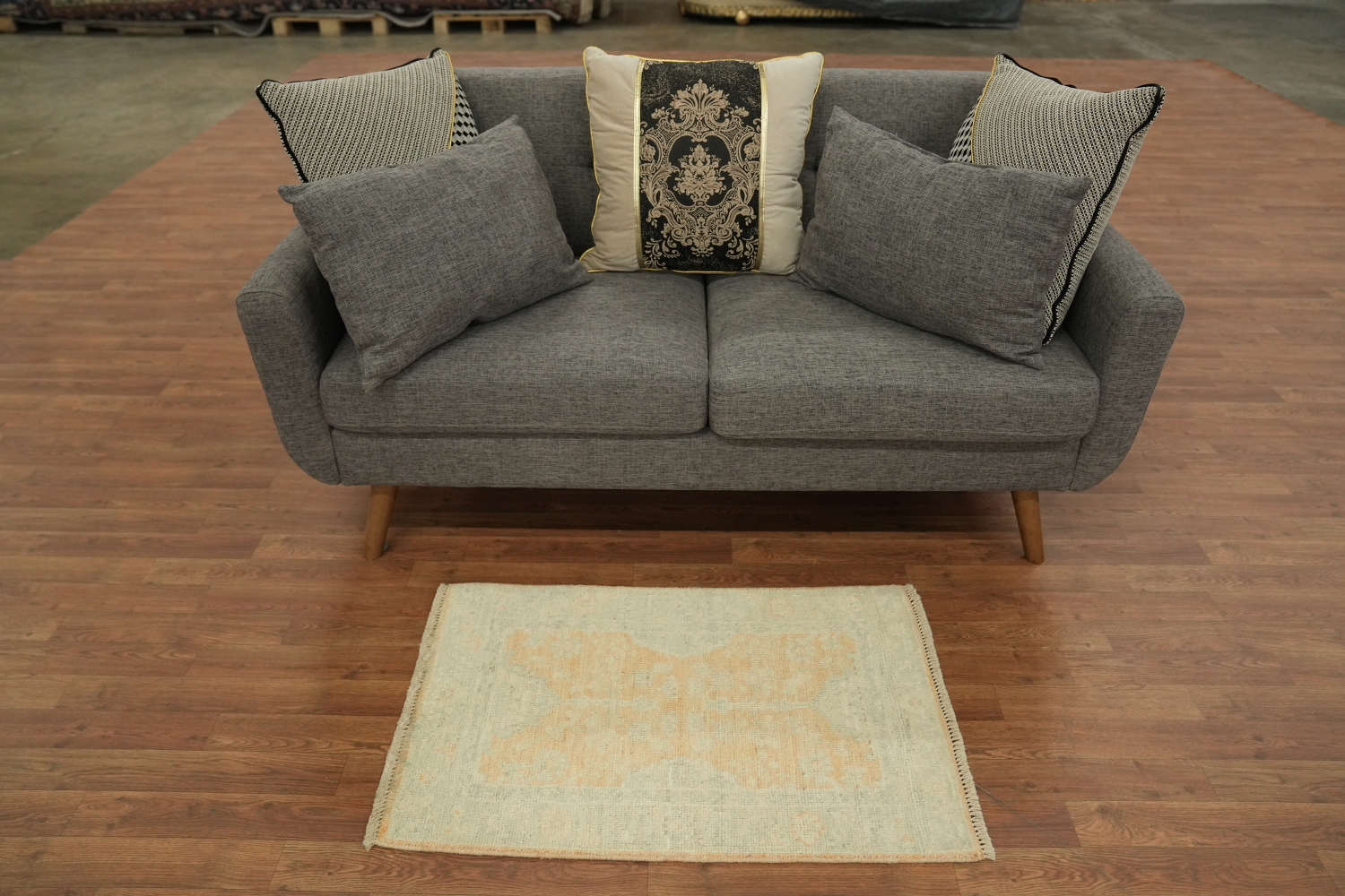Vegetable Dye Oushak Foyer Oriental Rug 2x3