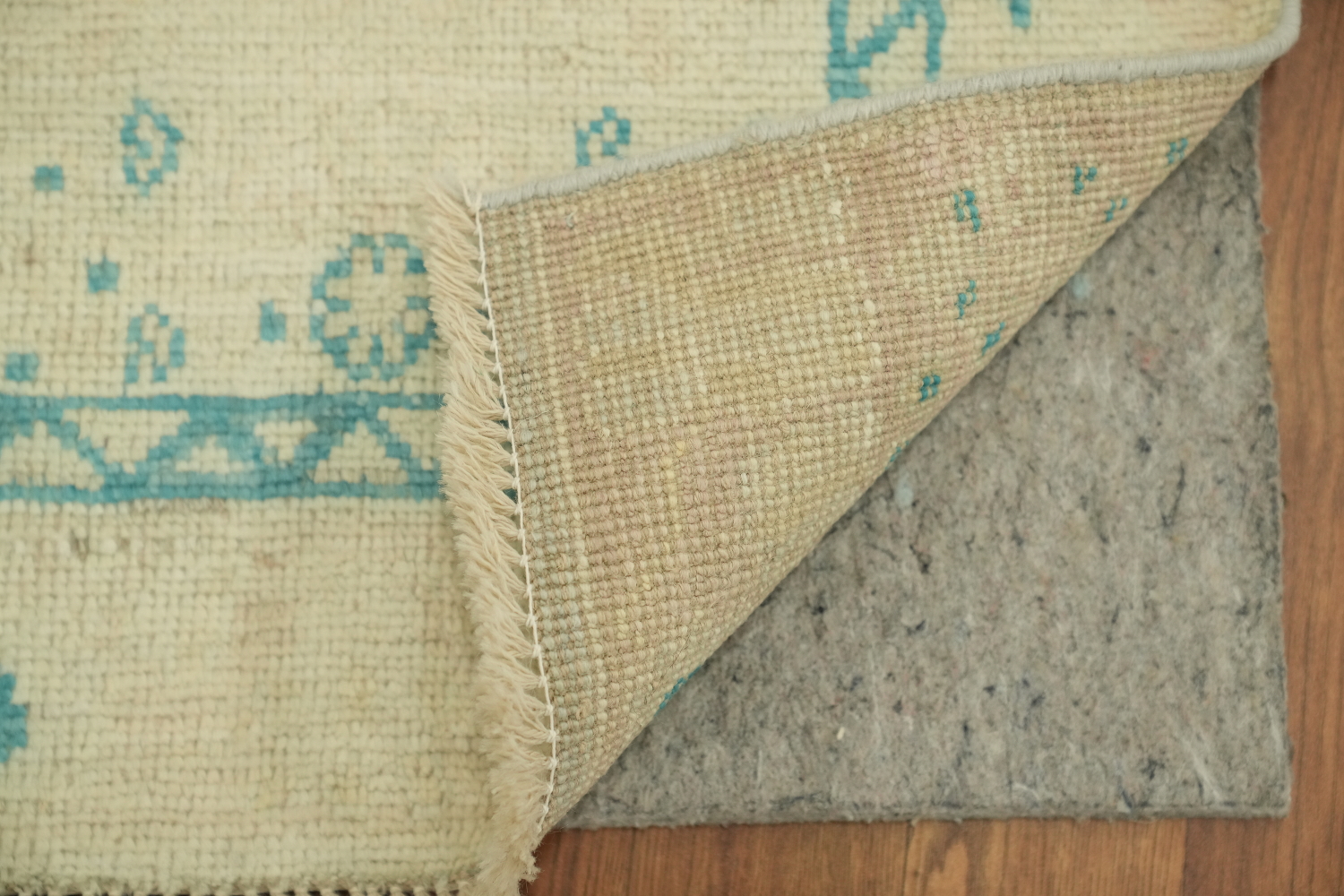 Vegetable Dye Oushak Foyer Turkish Rug 2x3