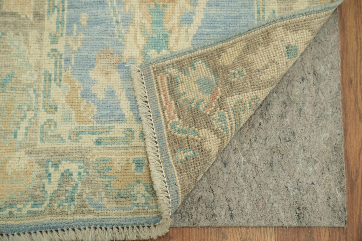 Blue Oushak Vegetable Dye Accent Rug 2x3