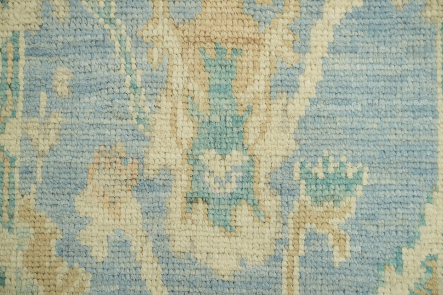 Blue Oushak Vegetable Dye Accent Rug 2x3